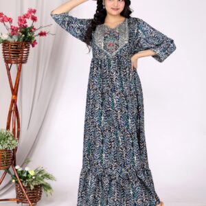 Anarkali Cotton Kurta Pant Set