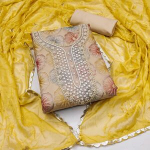 Unstitched Dress Material With Dupatta