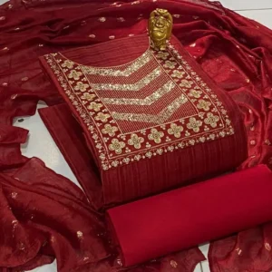 Unstitched Dress Material With Dupatta