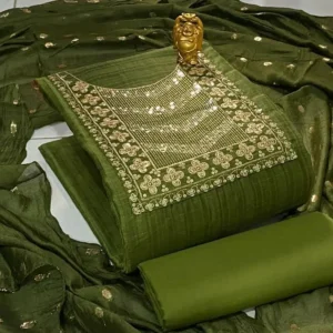 Unstitched Dress Material With Dupatta